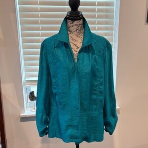 Chico's Vibrant Teal Women's Blazer